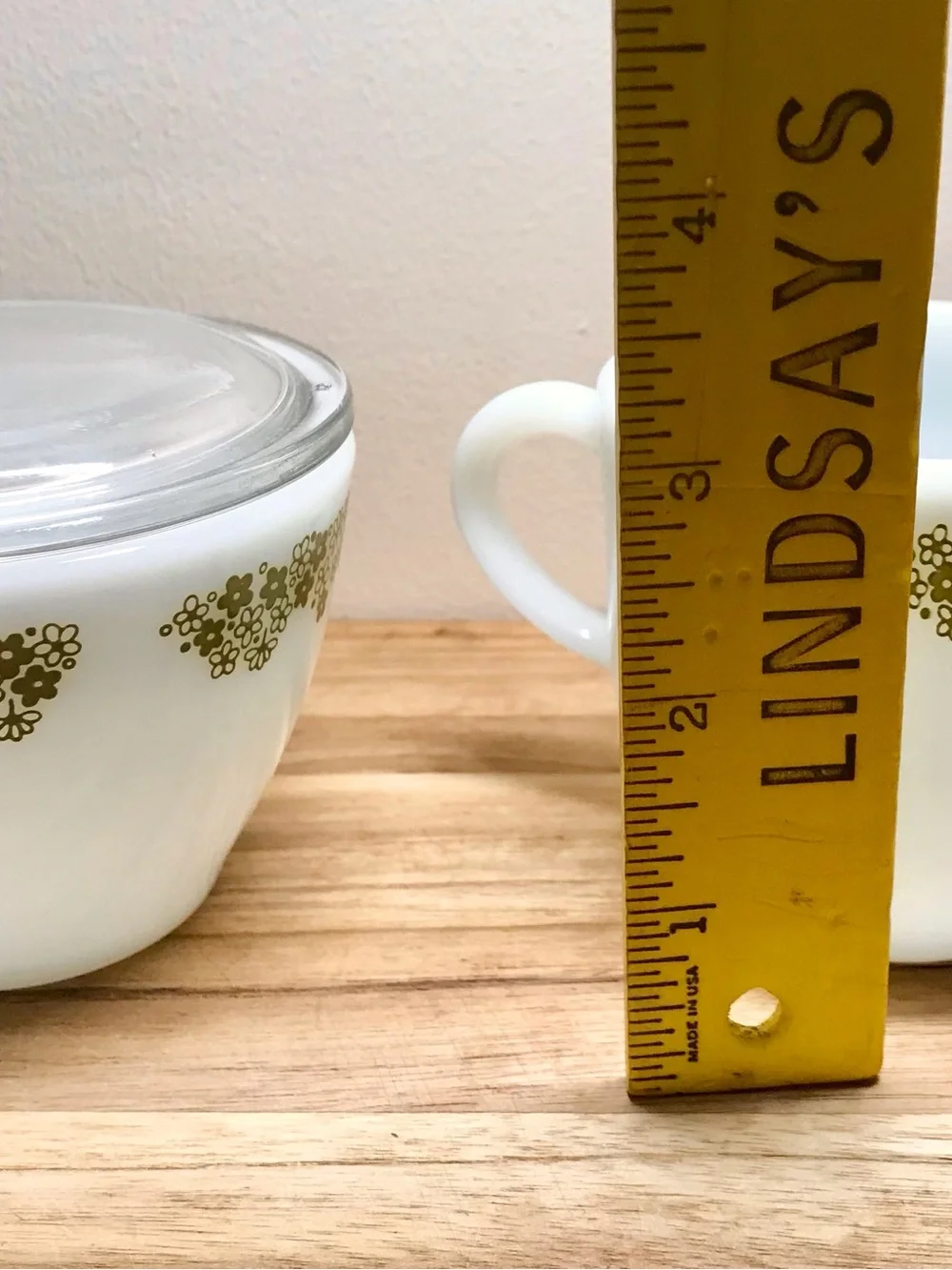 Vintage Corelle CORNINGWARE Pyrex Daisy Prnt Butter Dish Lids Cream Sugar Bowl - Picture 16 of 16